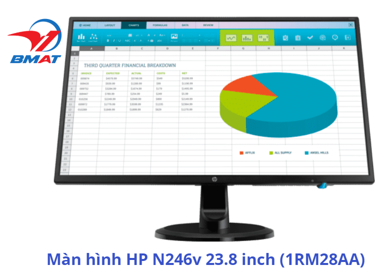Màn hình HP N246v 23.8 inch (1RM28AA)